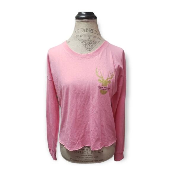 Simply Southern Long Sleeve Cropped Tee • Matching Flirties Earrings • Medium - Picture 1 of 7